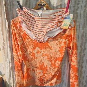 New Swimsuit Hobie rash and bottoms